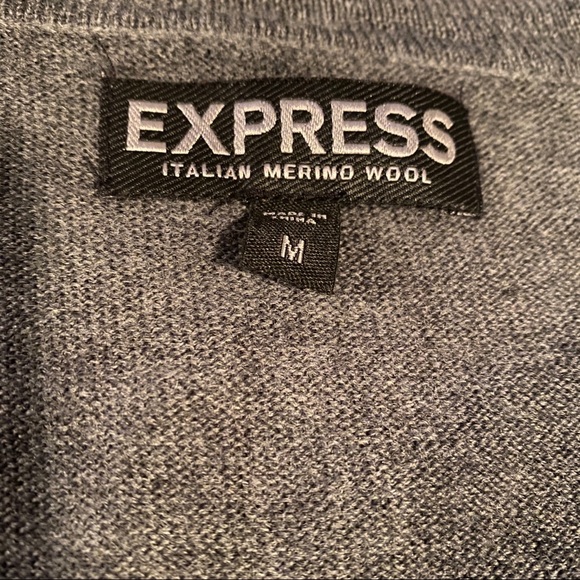 5/$100 Men’s Express Gray sweater - Picture 3 of 3